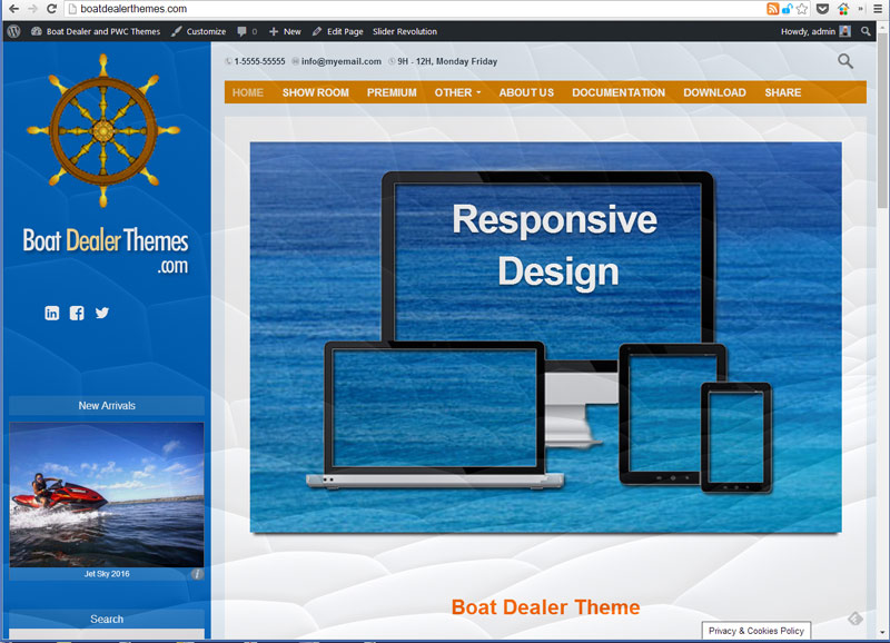 testboat dealer theme